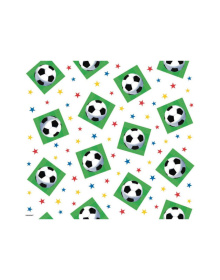 Τραπεζομάντηλο πλαστικό λευκό μπάλα ποδοσφαίρου & αστέρια 1.37 X 2.59 μ.  048419269359