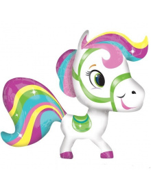 Μπαλόνι φοιλ Μικρό μου πόνυ, Ουράνιο Τόξο   78 εκ 11930-mpaloni-aspro-mikro-moy-pony