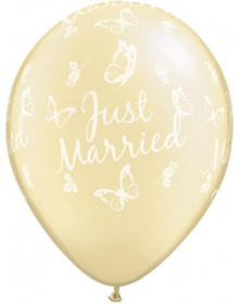 Μπαλόνια Λάτεξ 11 Just Married Butterflies  1498485699ecb10f7233ce78a747c3de1c7e5dae6f1b7e7383