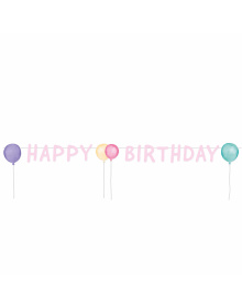 Γιρλάντα γράμματα Happy Birthday Pastel 19951-9903715-3-1500