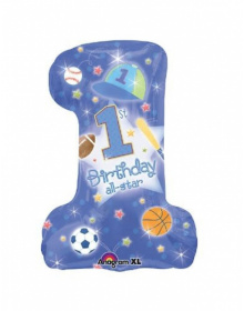Μπαλόνι Φόιλ Σχήμα 1st Birthday μπάλες 1st-birthday-all-star-jumbo-mylar-balloon