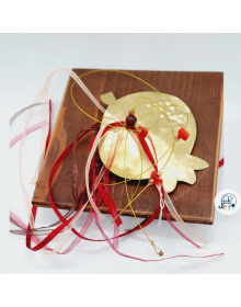 Ξύλινο καδράκι με ρόδι χρυσό /12x12εκ 20221119_145127_3___