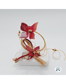 Πεταλούδα Σε Κύκλο Ορείχαλκο Μπορντό Σε Πέτρα 20221124_182504_2