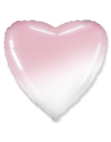 Μπαλόνι Φοιλ Καρδιά 32"   Όμπρε Ροζ-Ασπρο  81εκ 206500bgr