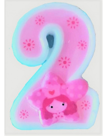 Κεράκι Νούμερο 2 Ροζ 245313073_404051881376115_872041787902