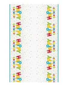 Τραπεζομάντηλο Πλαστικό Happy Balloon Birthday / 137 x 213 εκ 65931256_107