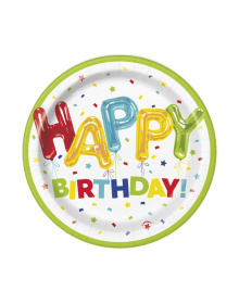 Πιάτα Γλυκού Happy Birthday / 8 τεμ 81hzwlmtftl__ac_sl1500_