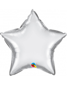 Μπαλόνι Φοιλ 20 Αστέρι Chrome Silver 51 εκ Star 89654 90057B