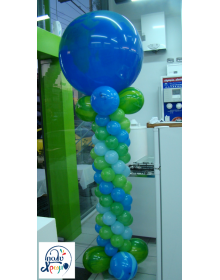 Στήλη μπαλονιών με μπαλόνι ενός μέτρου τυπωμένο dsc02311_