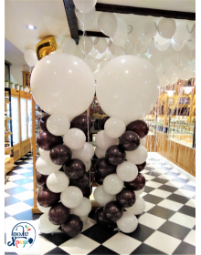 Στήλη μπαλονιών δύο χρώματα με μπαλόνι ενός μέτρου  hb_img_20180323_213308_2_