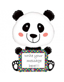 Μπαλόνι Φοιλ Σχήμα Πάντα  Panda  Γράψε Το Δικό Σου Μήνυμα / 48" - 122cm mpaloni-panda-mazi-me-markadoro-122-ek