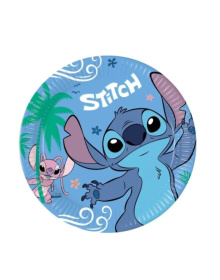 Πιάτα Φαγητού Χάρτινα Stitch & Angel 23 εκ. piata-party-stitch-angel