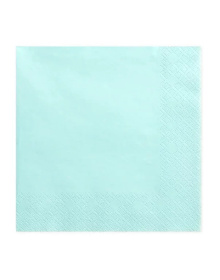 Χαρτοπετσέτες ανοιχτό Τιρκουάζ 20 τεμ xartopetsetes-anoixto-tirkouaz-e1689168343874_255842524